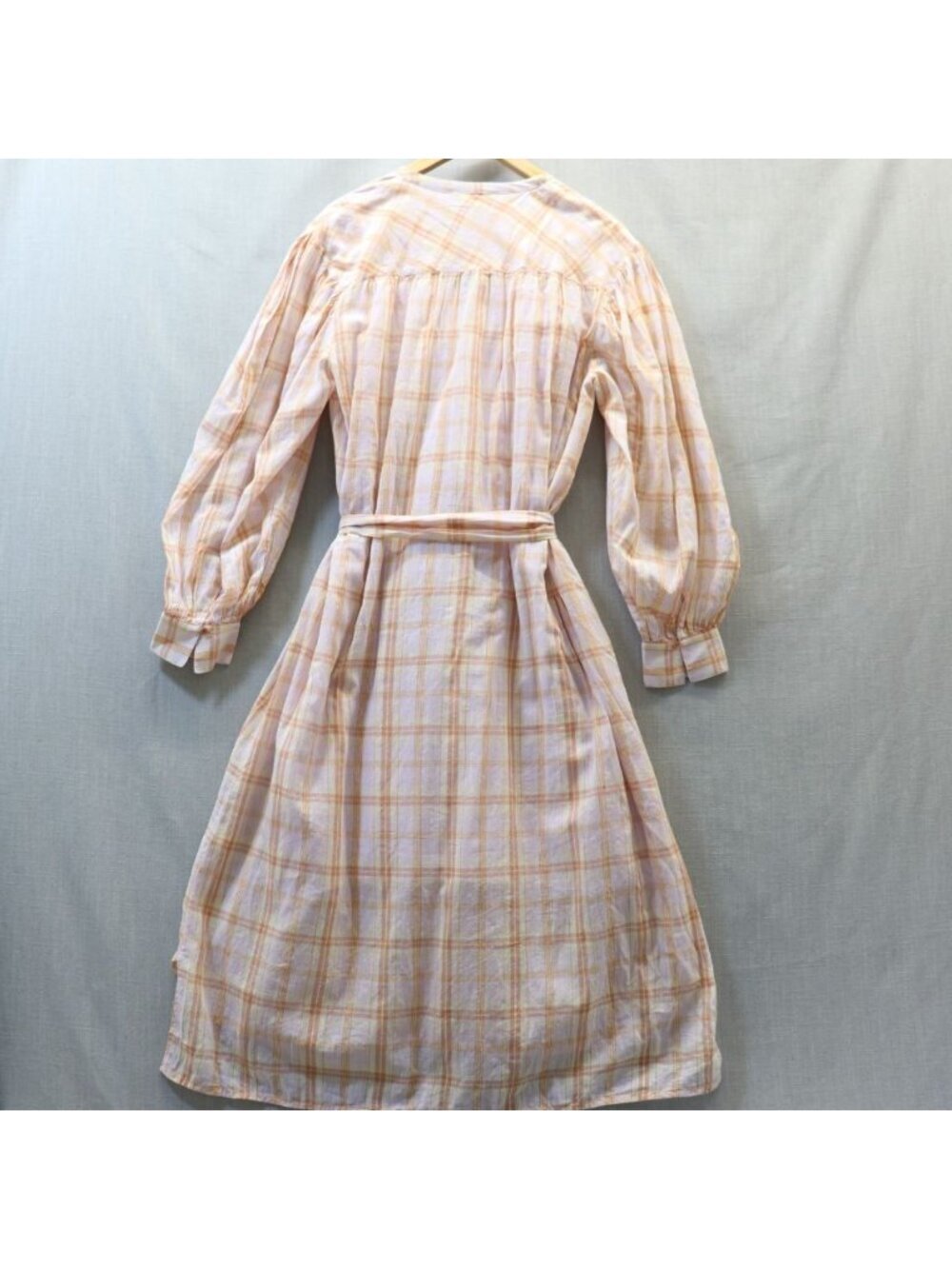 Ulla Johnson Fayette Plaid Midi Shirt Dress Size with Slip 12 NWT - Picture 9 of 16